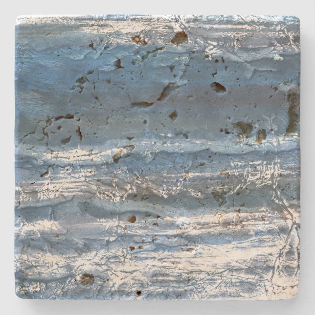 Grått-blå marmor stenunderlägg (Framsidan)