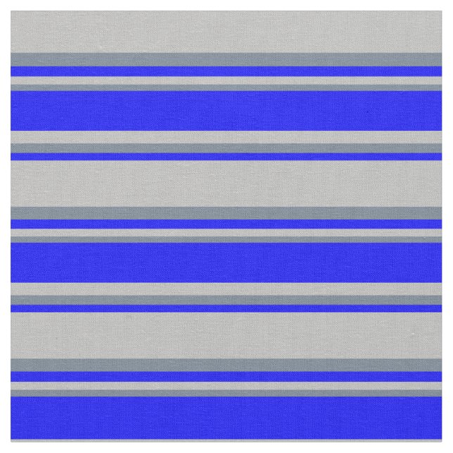 Grått-, blå och skiffer-Grått-Linjer Tyg (Närbild)