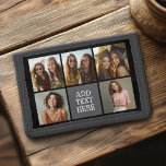 Grått Black 5-fotokollage med text<br><div class="desc">Du kan använda kvadratiska eller selektiva foton för den här designen. Använda fem fyrkantiga foton som skapar en unik och personlig gåva. Om du behöver justera bilder klickar du på verktyg för att anpassa ändringar.</div>