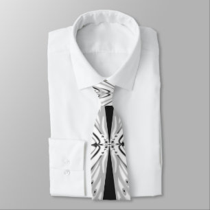 Grått Black and White Butterfly Winged Abstrakt Slips