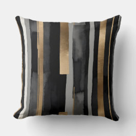 Grått Black guld rand Kudde