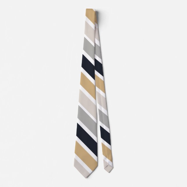 Grått, Black och Tan Rand Neck Tie Slips (Framsida)