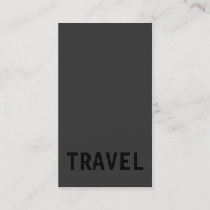 Grått Black Out Travel Agent Lodrät Affärskort Visitkort