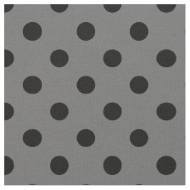 Grått Black Polka dots Textile Tyg