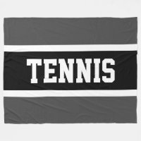 Grått Black Rand TENNIS-text med distinktiv Mörk