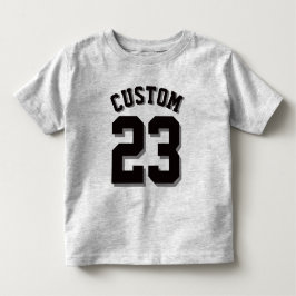 Grått & Black Småbarn | Sports Jersey T-shirt