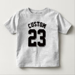 Grått & Black Småbarn | Sports Jersey Tee<br><div class="desc">Grått & Black Småbarn | Sports Jersey Design ・ Sötskjorta Småbarn Ull</div>