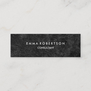 Grått Black Smala Modern Professionell Mini Visitkort