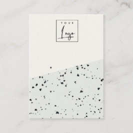 Grått Black Terrazzo Struktur 2 Stud Earring Visni Visitkort