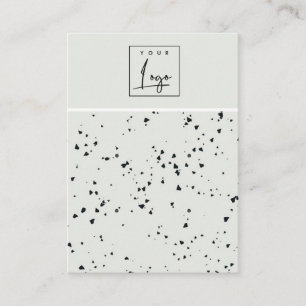 Grått Black Terrazzo Struktur 2 Stud Earring Visni Visitkort