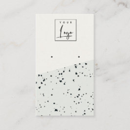 Grått Black Terrazzo Struktur 3 Stud Earring Visni Visitkort