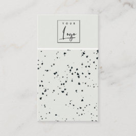 Grått Black Terrazzo Struktur Stud Earring Visning Visitkort