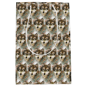 Grått Black White Färg, vattenfärgad Varg  White