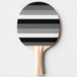 Grått Black White Rand Design Pingisracket