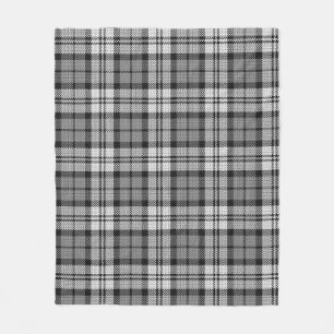 Grått Blackwatch Tartan Play Design Fleecefilt