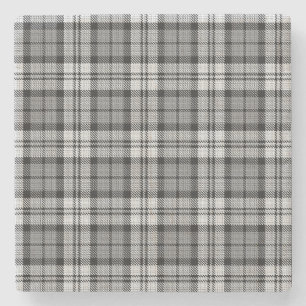 Grått Blackwatch Tartan Play Design Stenunderlägg
