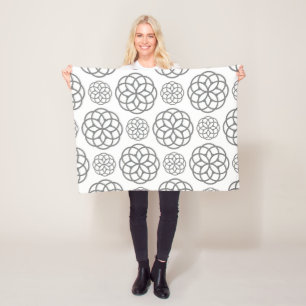 Grått Blanket Fleecefilt