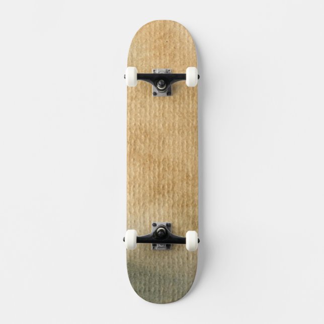 grått-blått bakgrundsvattenfärg 7 mini skateboard bräda 18,7 cm (Framsida)