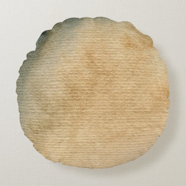 grått-blått bakgrundsvattenfärg 7 rund kudde (Framsidan)