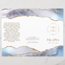 Grått blue agate brochure