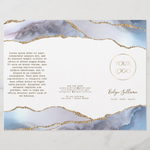 Grått blue agate brochure
