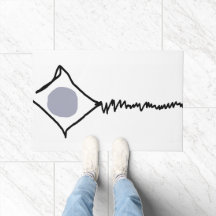 Grått Blue Dot Broken Kite