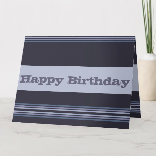 Grått Blue med Rand Kort (Framsida)