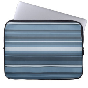 Grått-blue rand laptop fodral