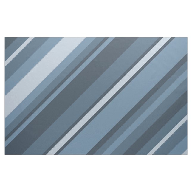 Grått-blue rand tyg (Fat Quarter)