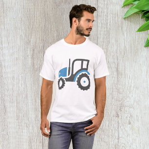 Grått Blue Tractor T Shirt
