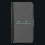 Grått Blue-Trendig Plånboksfodral För Samsung Galaxy S5<br><div class="desc">Är du tittar för en enkel,  minimalistisk och attraktiv design? Den här designen som kommer att få folk att uppmärksamma högerna bort,  men inte för komplicerad,  är för dig.</div>