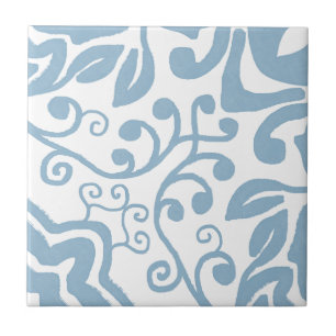 Grått Blue White-Vintage, ursprunglig, unik vatten Kakelplatta