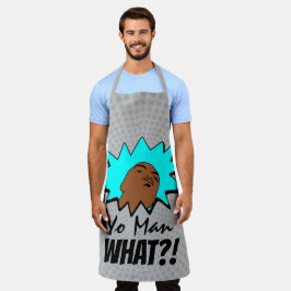 grått blue Yo Man What you want Mugg Shot Tecknads