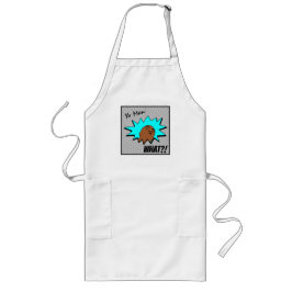 grått blue Yo Man What you want Mugg Shot Tecknads Långt Förkläde