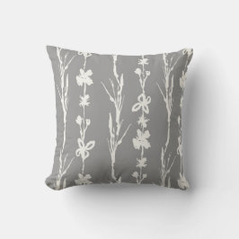 Grått Botanical Farmhouse Decor Kudde