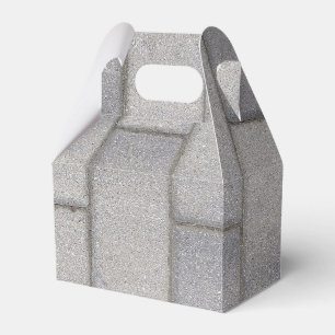 Grått Brick Cement Sidepromenad Presentaskar