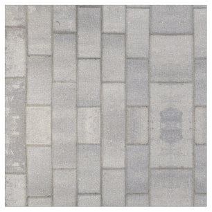 Grått Brick Cement Sidepromenad  Tyg