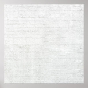 Grått Brick Wall White Brick Background Struktur Poster