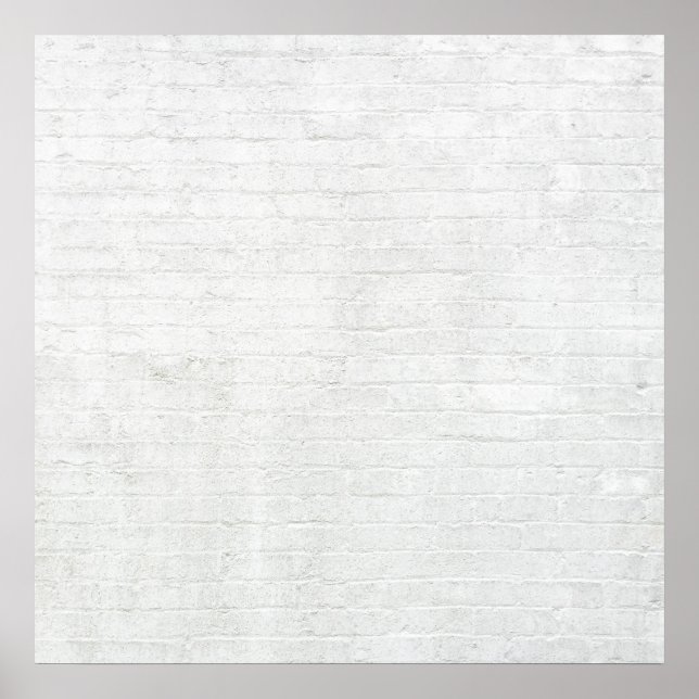 Grått Brick Wall White Brick Background Struktur Poster (Framsidan)