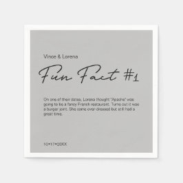 Grått Bröllop Personlig Roligt Fakt Pappersservett