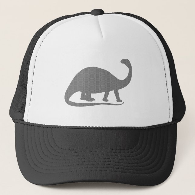 Grått Brontosaurus Truckerkeps (Framsida)