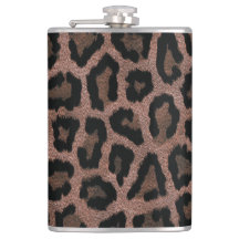 Grått Brown Black Leopard Animal Print