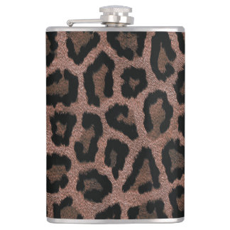 Grått Brown Black Leopard Animal Print Fickplunta