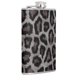 Grått Brown Black Leopard Animal Print Fickplunta