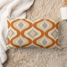 Grått Brown Taupe Beige Ikat Ogee Art Mönster