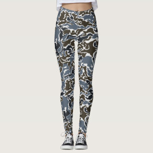 Grått/Brown Urban Women's Camouflage Leggings