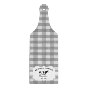 Grått Buffalo Play Farm Cow Cow Caking Board