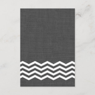 Grått Burlap OSA Kort