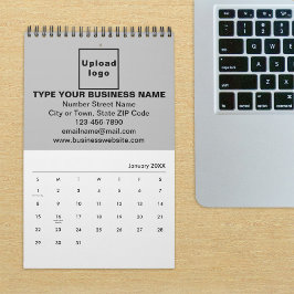 Grått Business Brand on Calendar Kalender