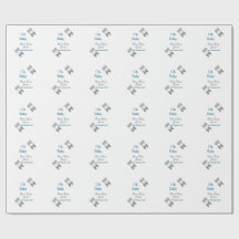 Grått-butterflublått babydusch baby modern text